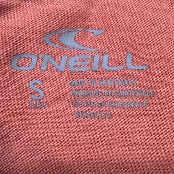 O'Neill Shirt Womens Small Orange Sun Graphic Surf Brand Tee Casual Summer Beach - Picture 6 of 7